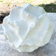 Minimalist Abstract Textured Spherical Plaster Sculpture Dolphin & Flamingo