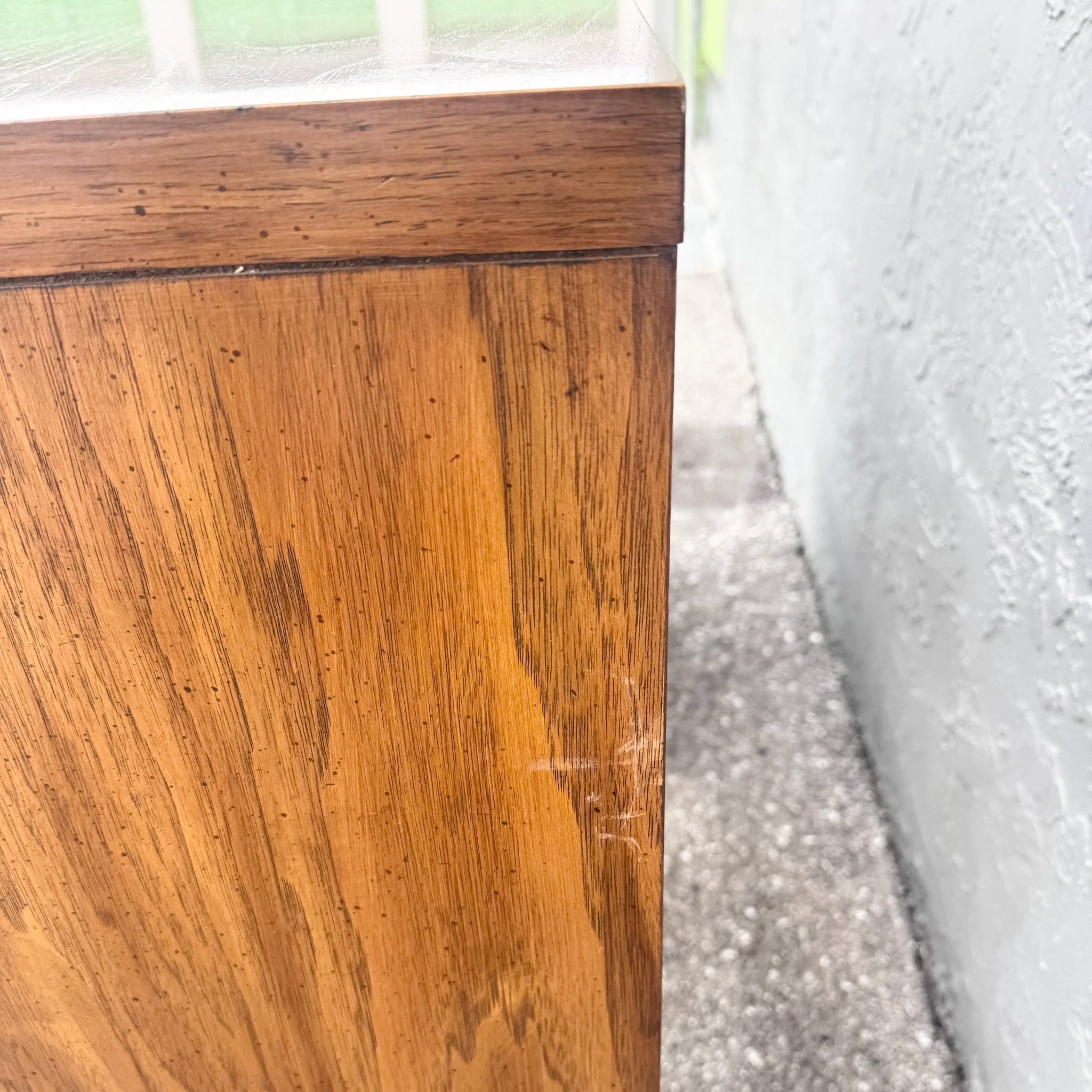 Vintage Huntley Campaign Desk by Thomasville Dolphin & Flamingo