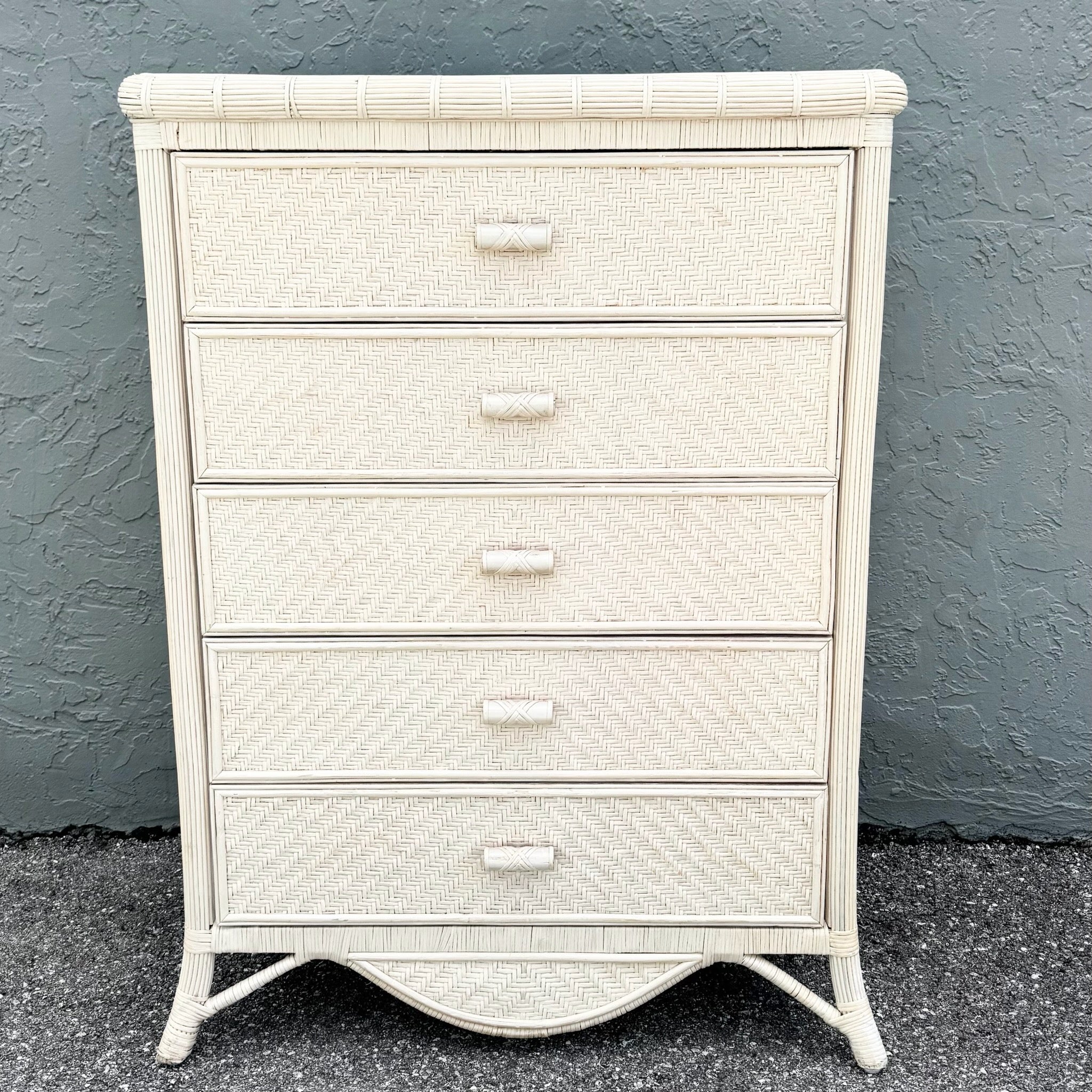 vintage boho dresser Chic Six-Drawer in Washed White (2024) which provides a solid construction and a guarantee of safety so that you can use it without worries in your daily life Boho Furniture FOUND by