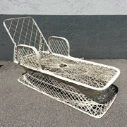 Mid Century Modern Spun Fiberglass Adjustable Chaise Dolphin & Flamingo