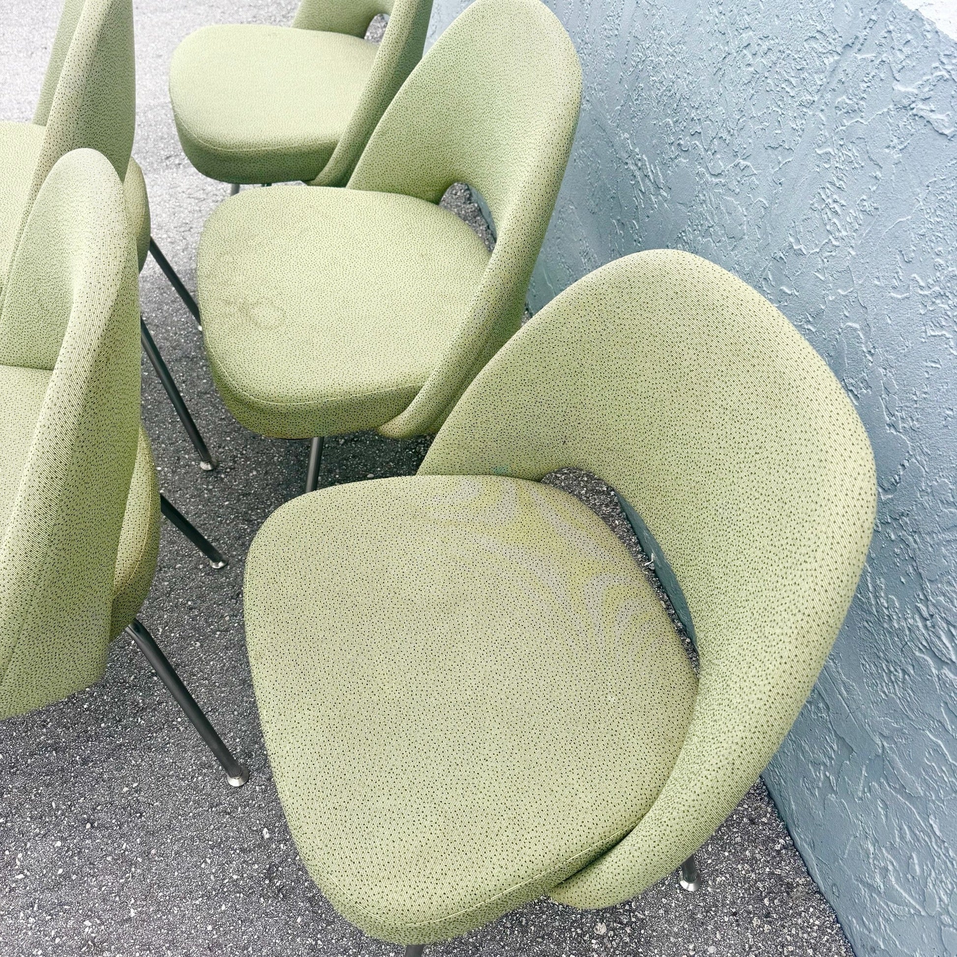 2001 Saarinem Executive Side Chairs for Knoll, Model 72c - Set of 6 Dolphin & Flamingo