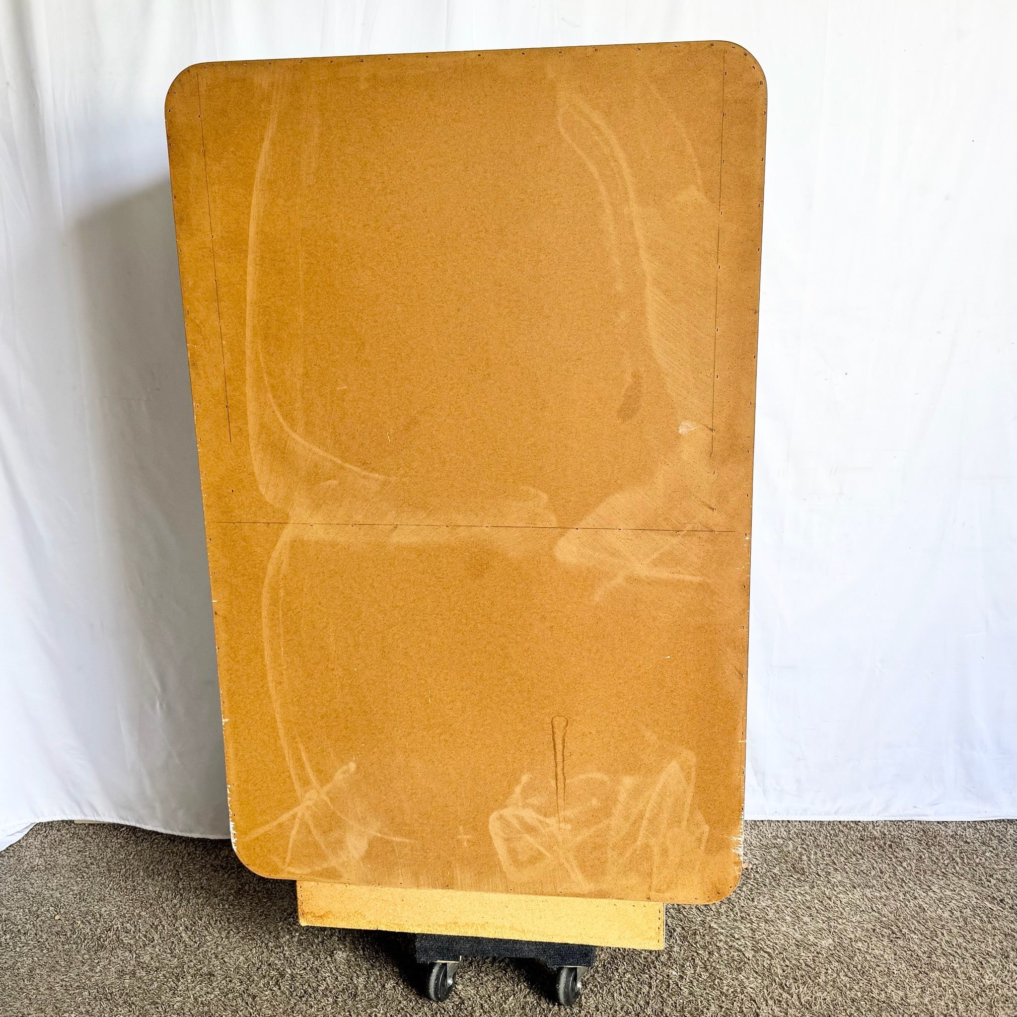 Postmodern White Lacquer Laminate Waterfall Armoire