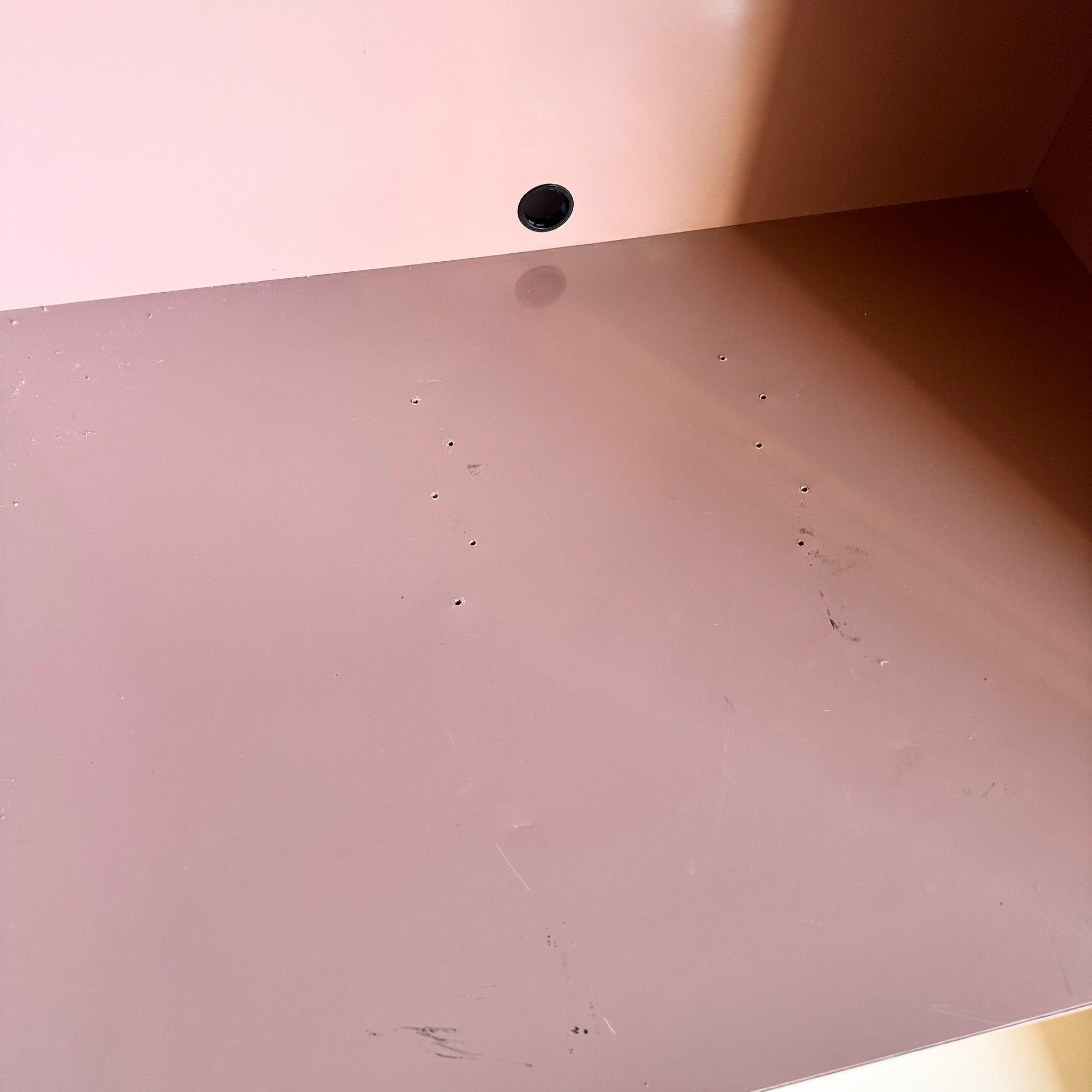 Postmodern Mauve Lacquer Laminate Armoire