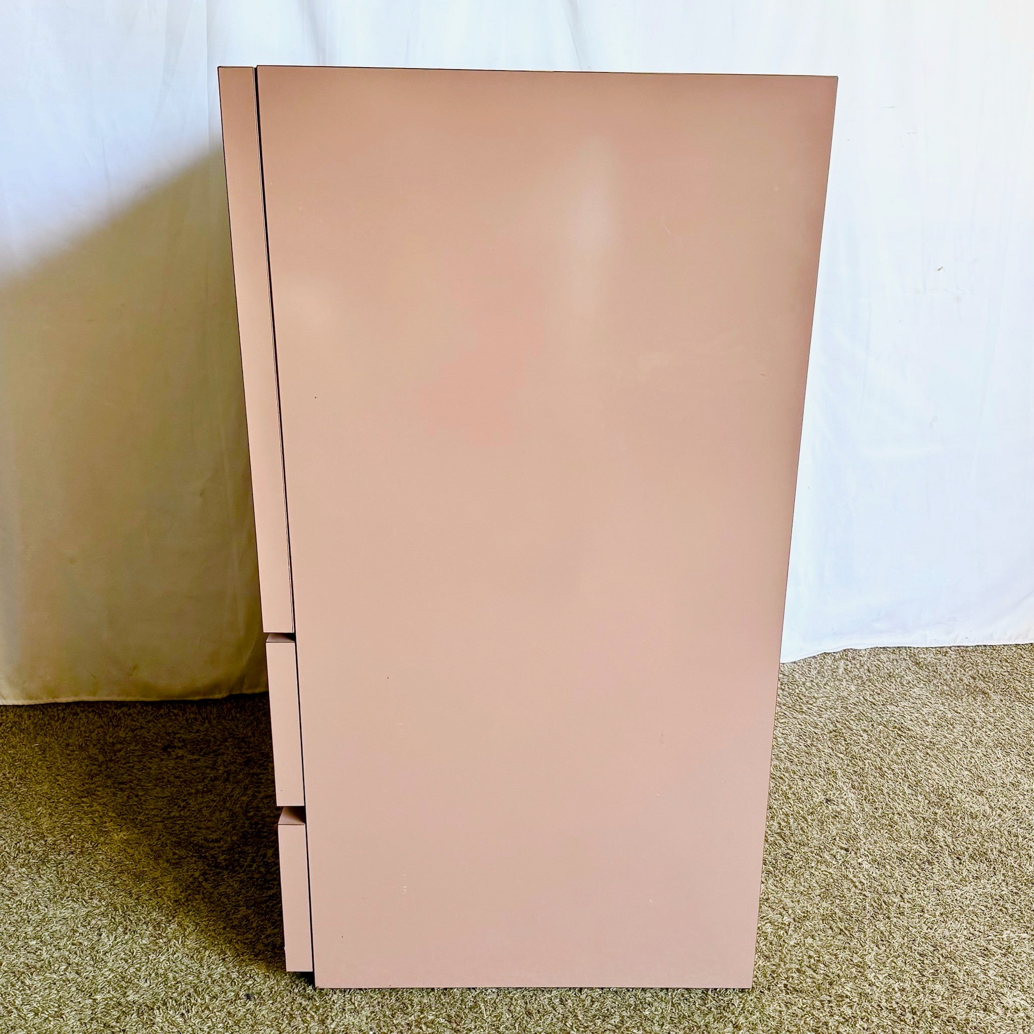 Postmodern Mauve Lacquer Laminate Armoire