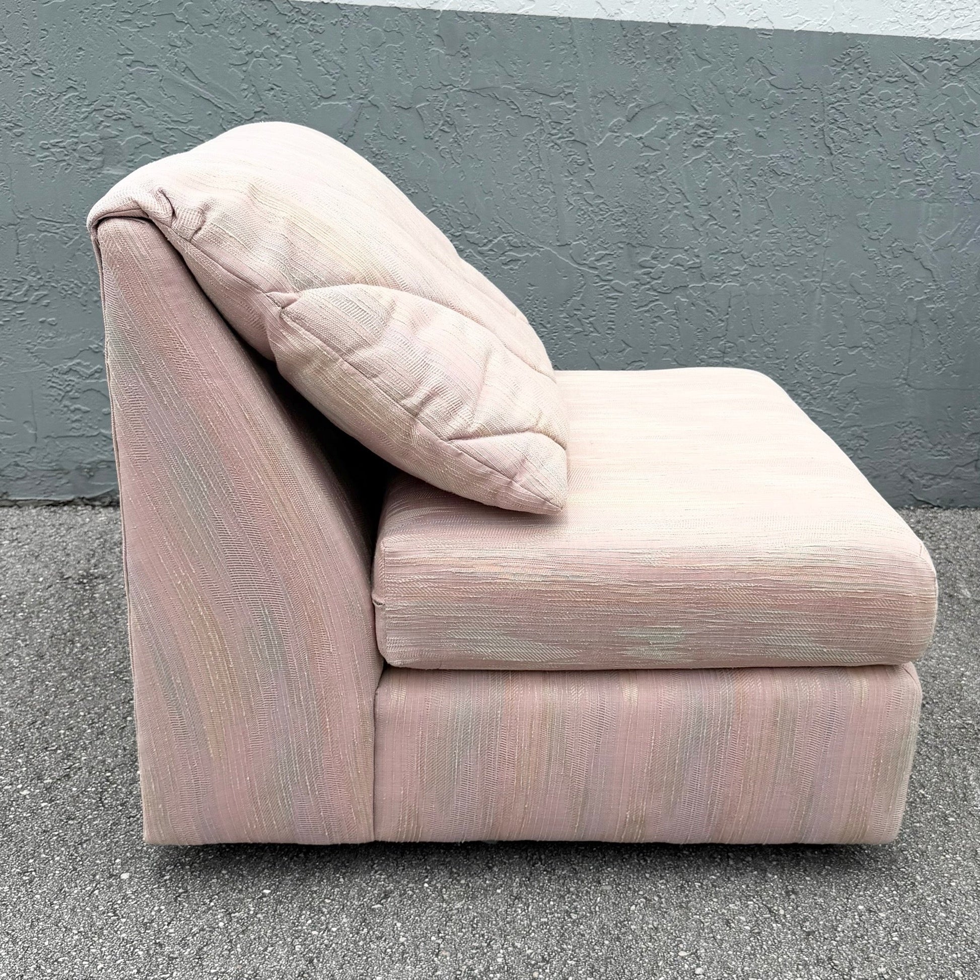 Postmodern Pink and Blue and Green Fabric Modular Sofa - 3 Pieces Dolphin & Flamingo