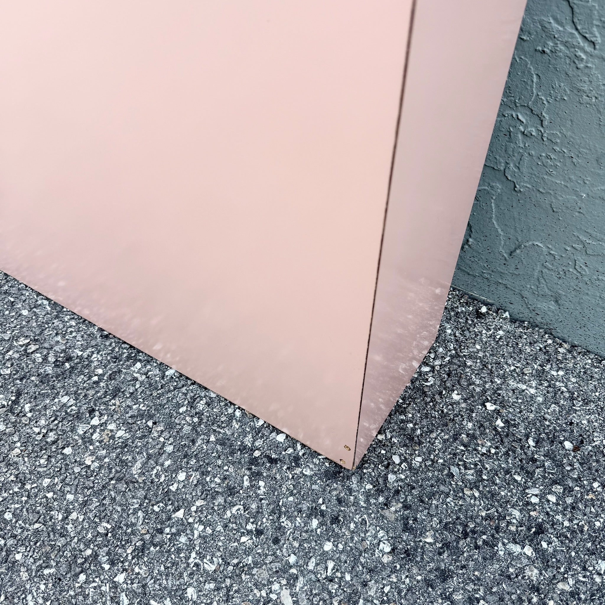 Postmodern Pink Gloss Laminate Waterfall Queen Size Headboard Dolphin & Flamingo