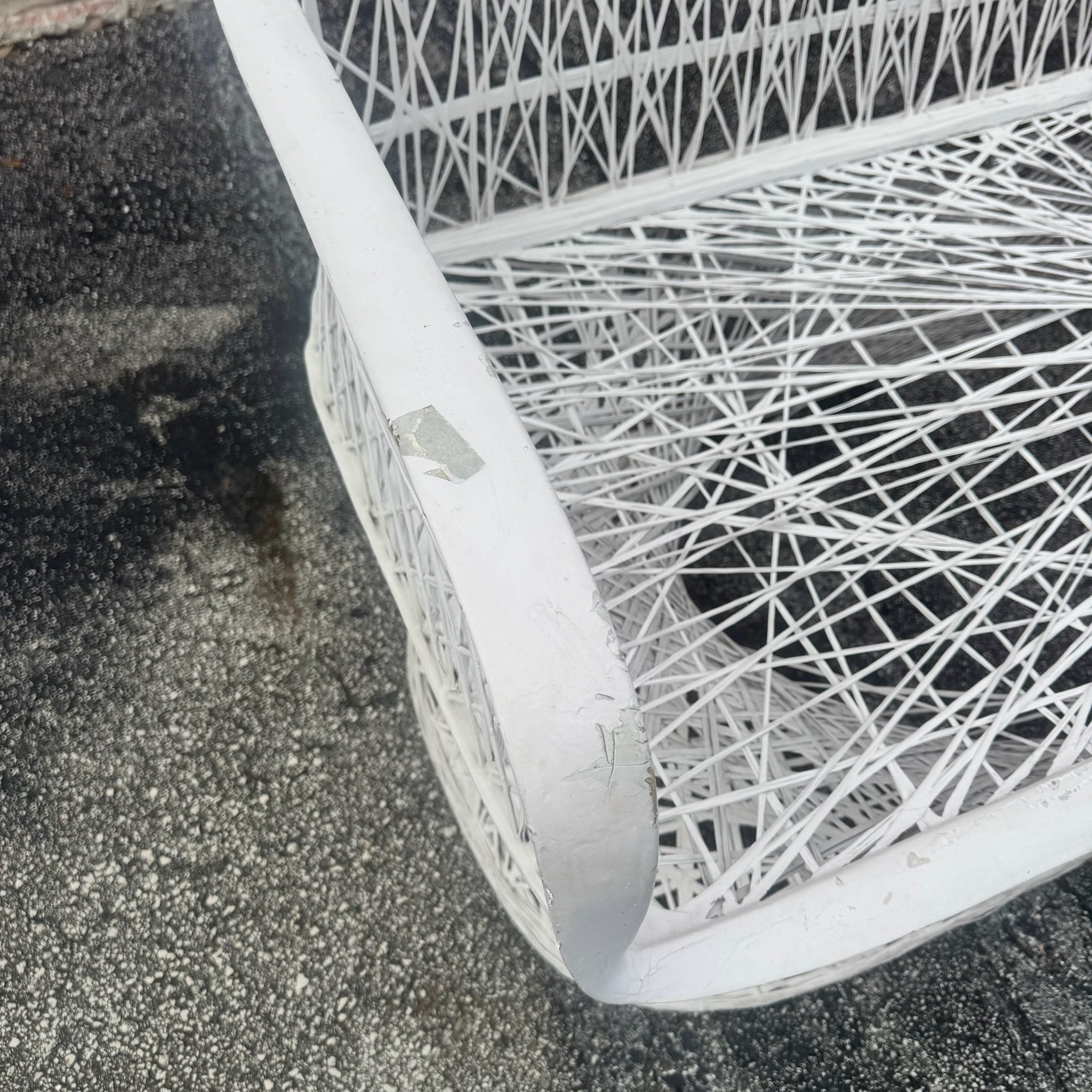 Mid Century Modern Spun Fiberglass Sofa Bench