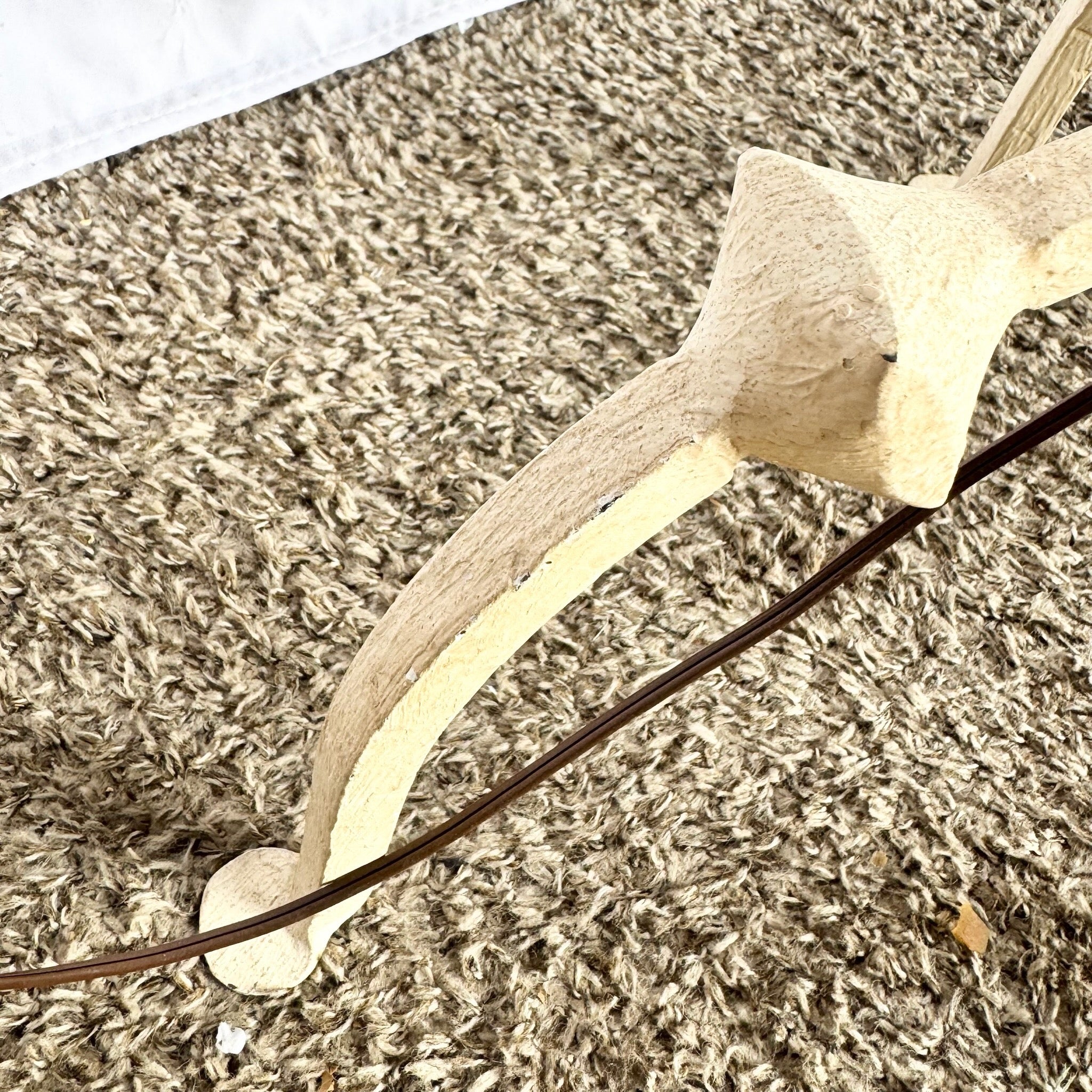 Vintage French Provincial Candlestick Floor Lamps With Three-Legged Base - A Pair