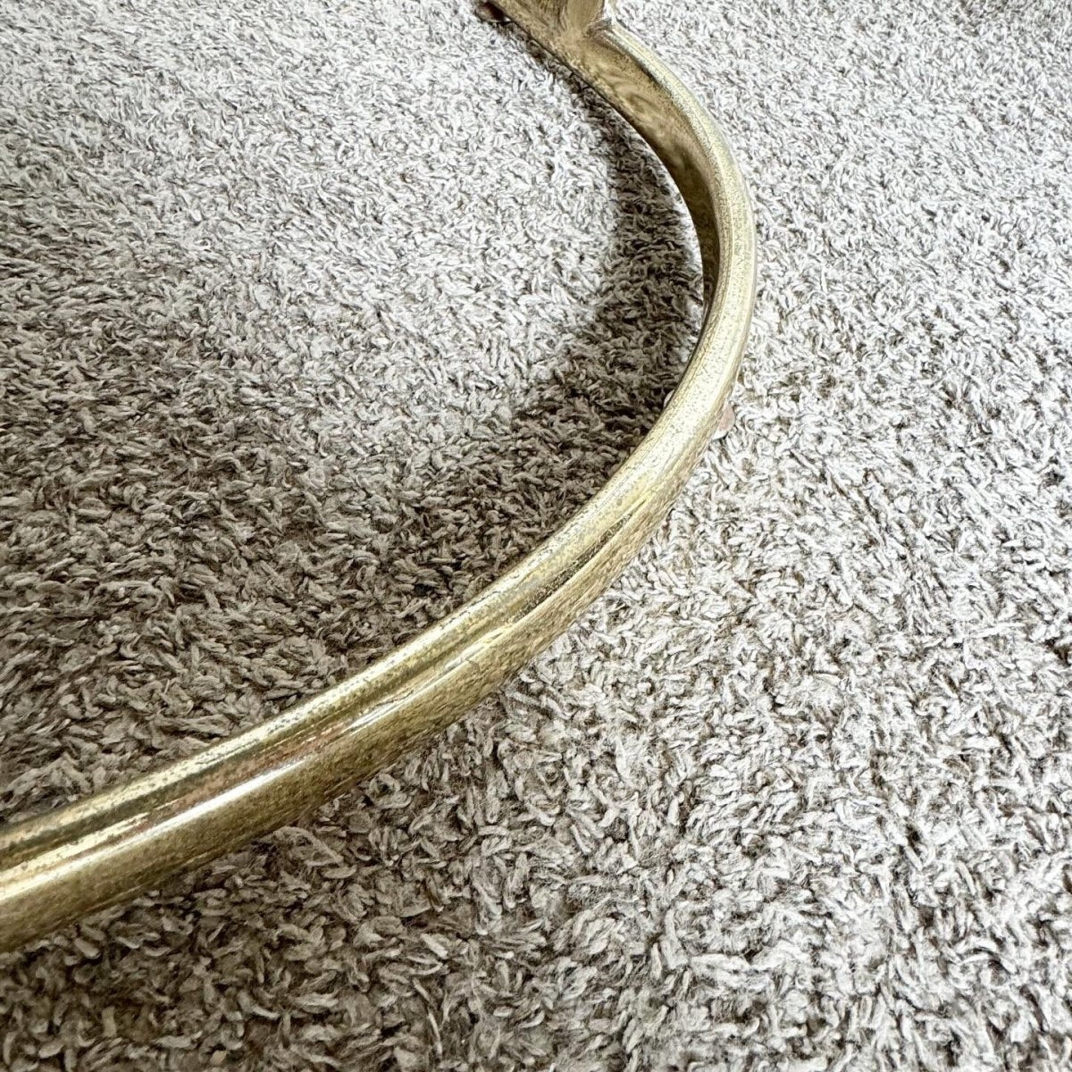 Art Deco Gold and Smoked Glass Top Rectangular Dining Table - Dolphin & Flamingo
