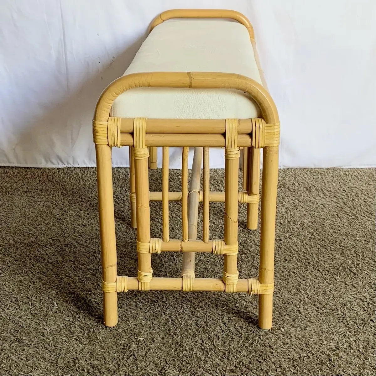 Boho Chic Bamboo Bench – Dolphin & Flamingo
