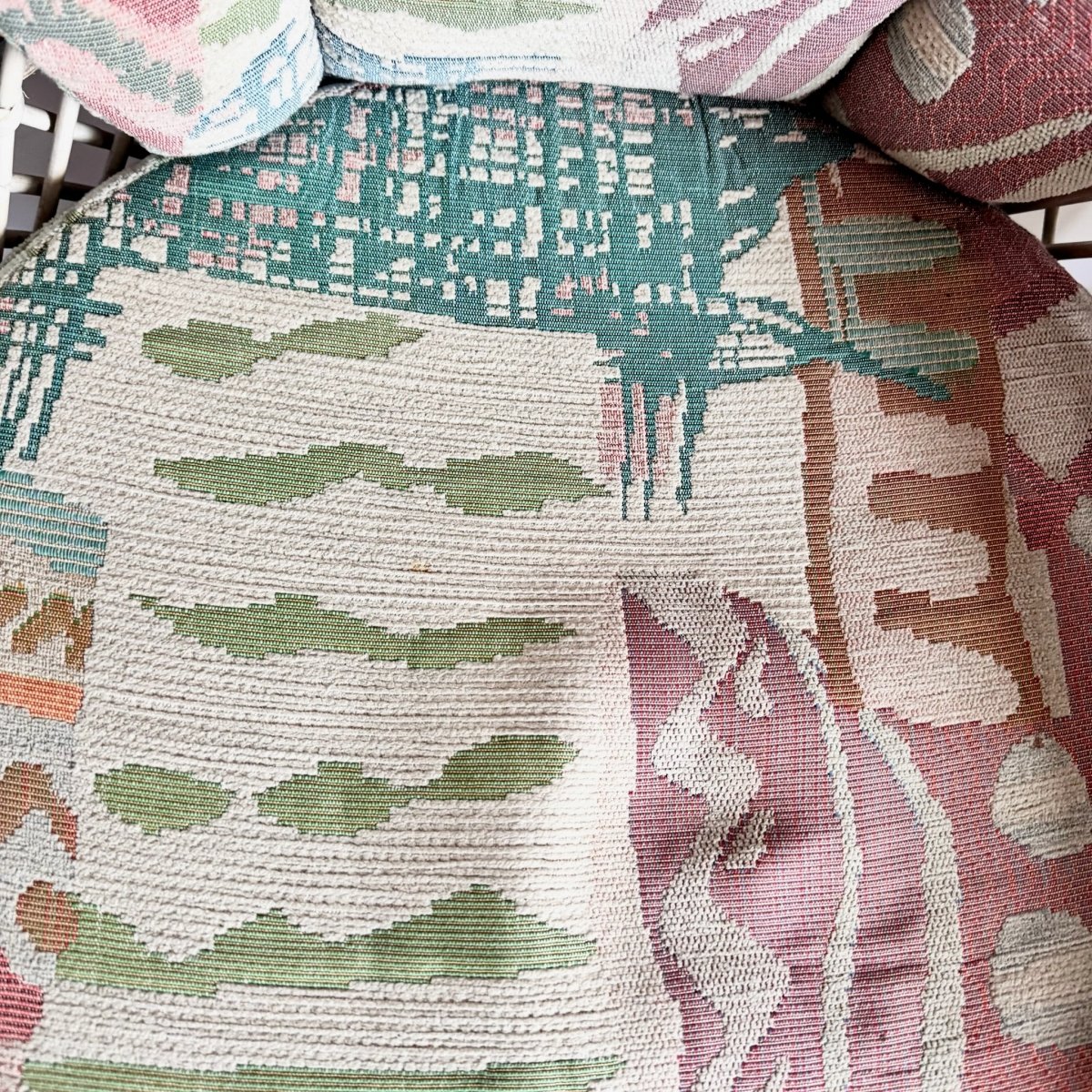 Boho Chic Beige Buri Rattan Swivel Dining Chairs - Set of 4 - Dolphin & Flamingo