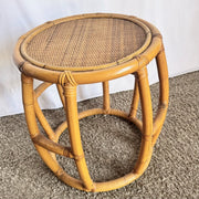 Boho Chic Circular Drum Stool/Side Table - Dolphin & Flamingo