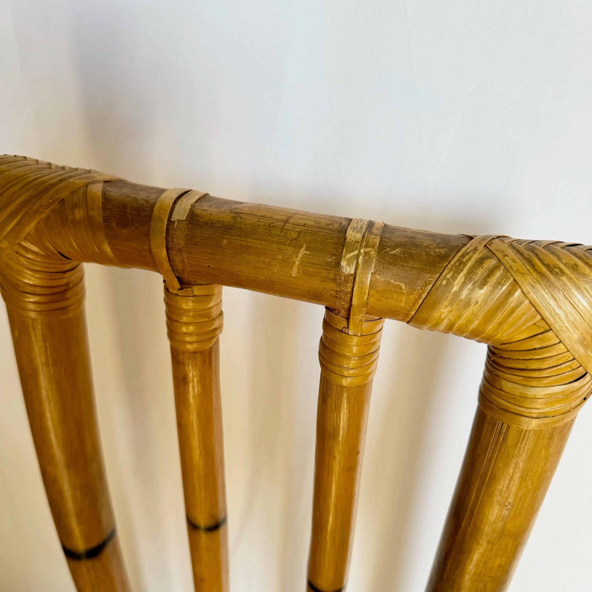 Boho Chic High Back Bamboo Dining Chairs – Dolphin Flamingo