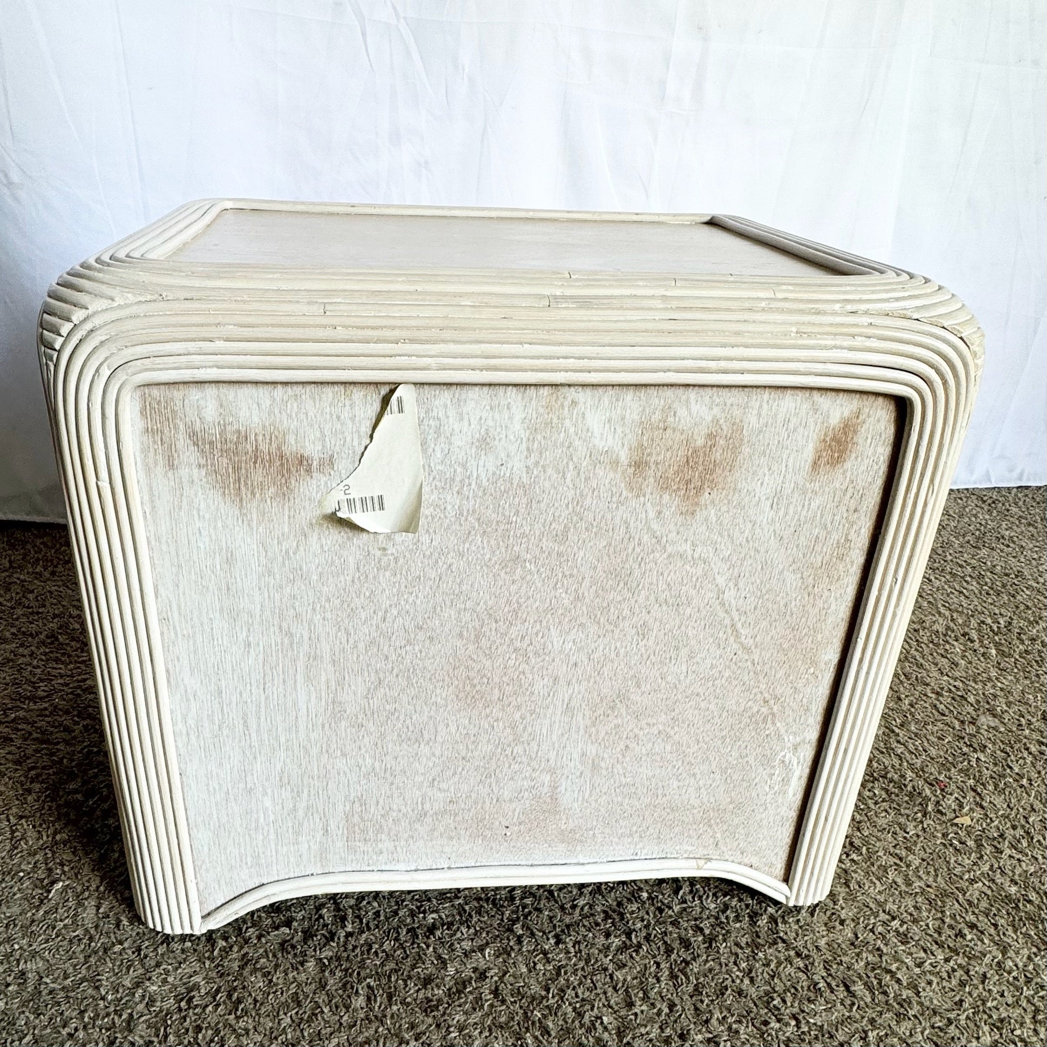 Boho Chic Pencil Reed Nightstand - Dolphin & Flamingo