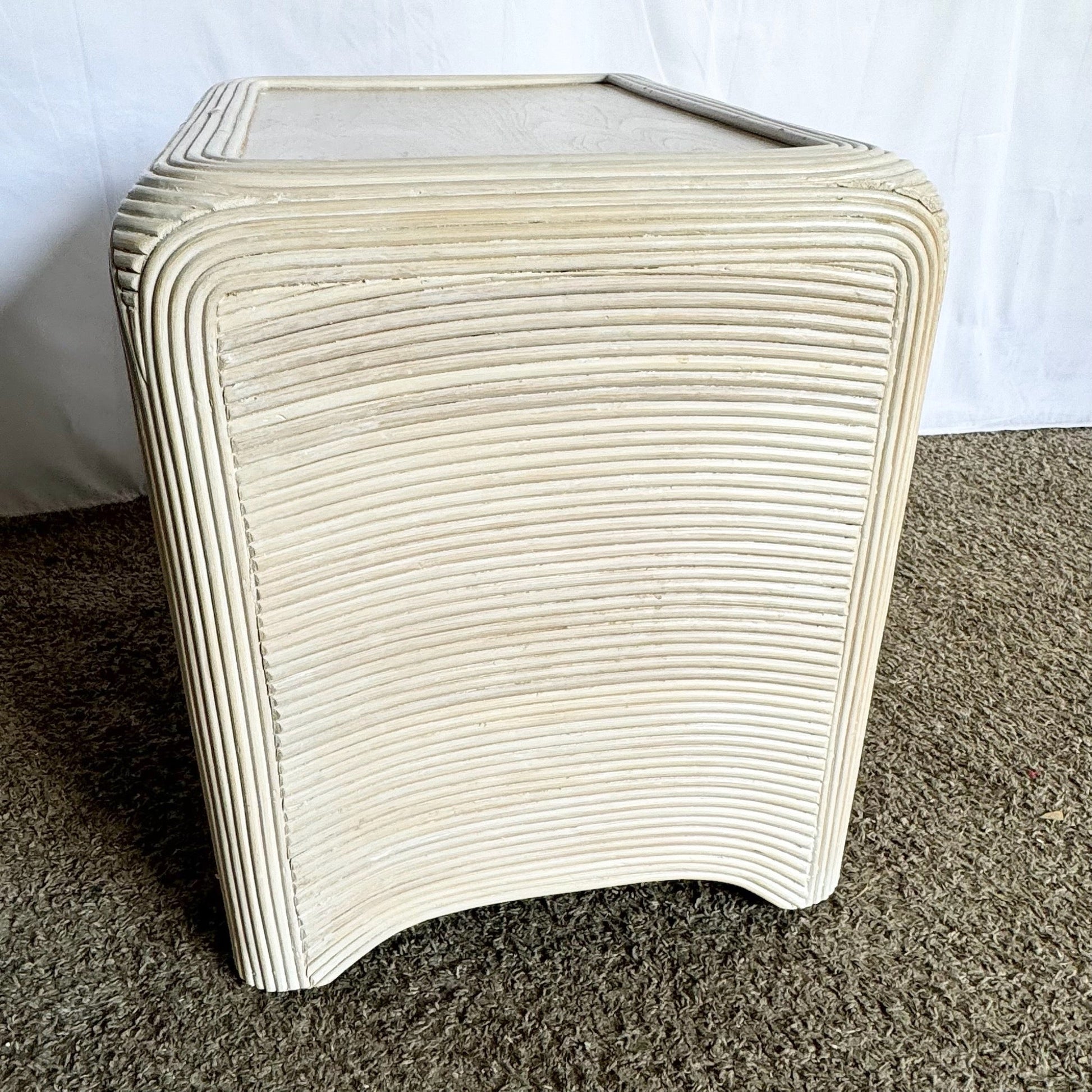 Boho Chic Pencil Reed Nightstand - Dolphin & Flamingo