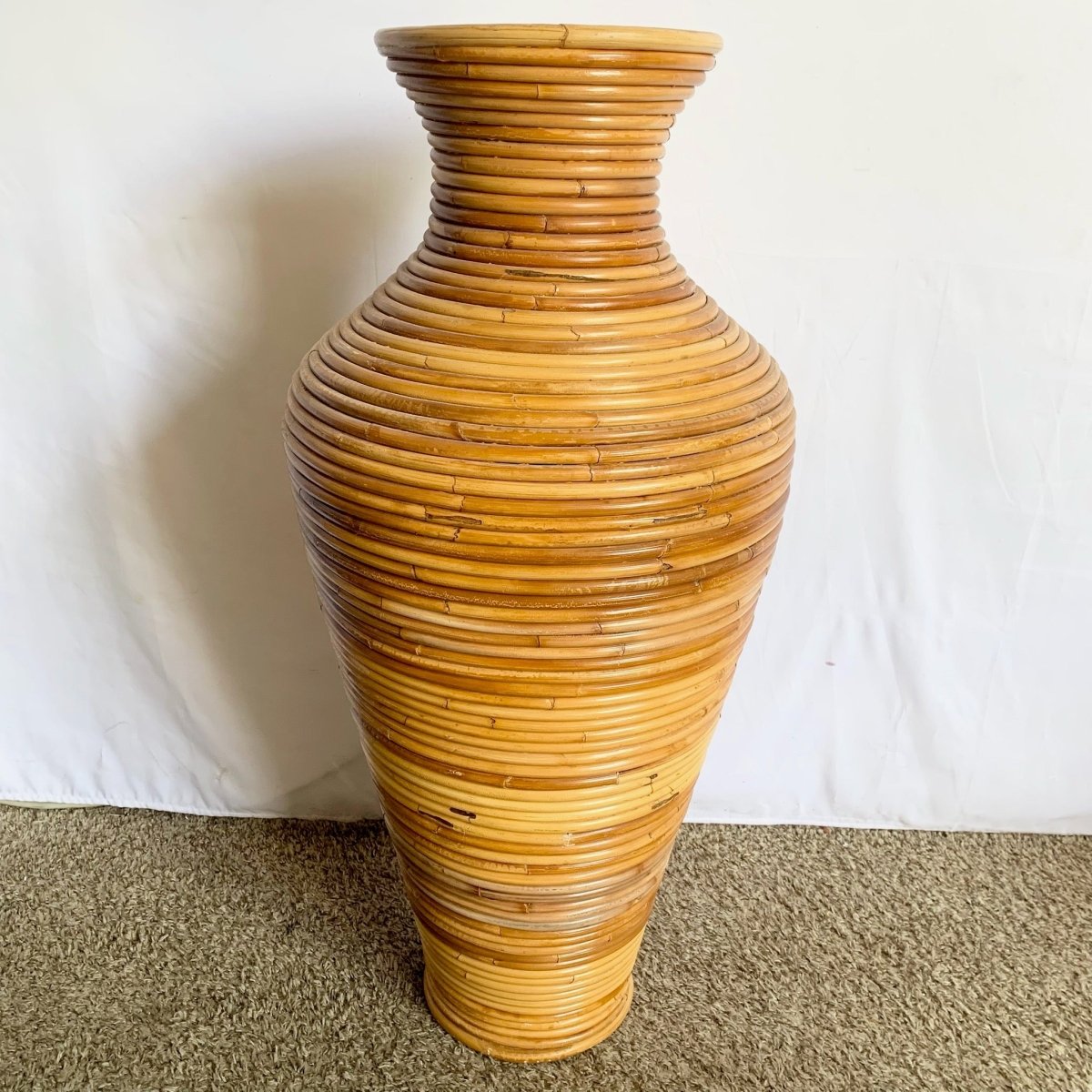 Boho Chic Pencil Reed Vases - Set of 2 - Dolphin & Flamingo