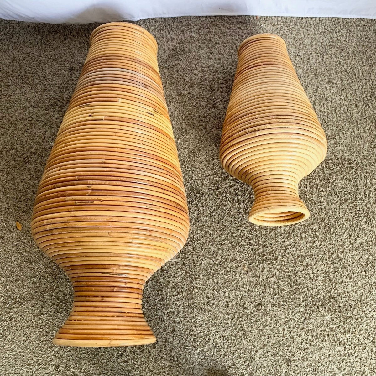 Boho Chic Pencil Reed Vases - Set of 2 - Dolphin & Flamingo