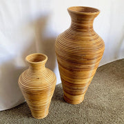 Boho Chic Pencil Reed Vases - Set of 2 - Dolphin & Flamingo