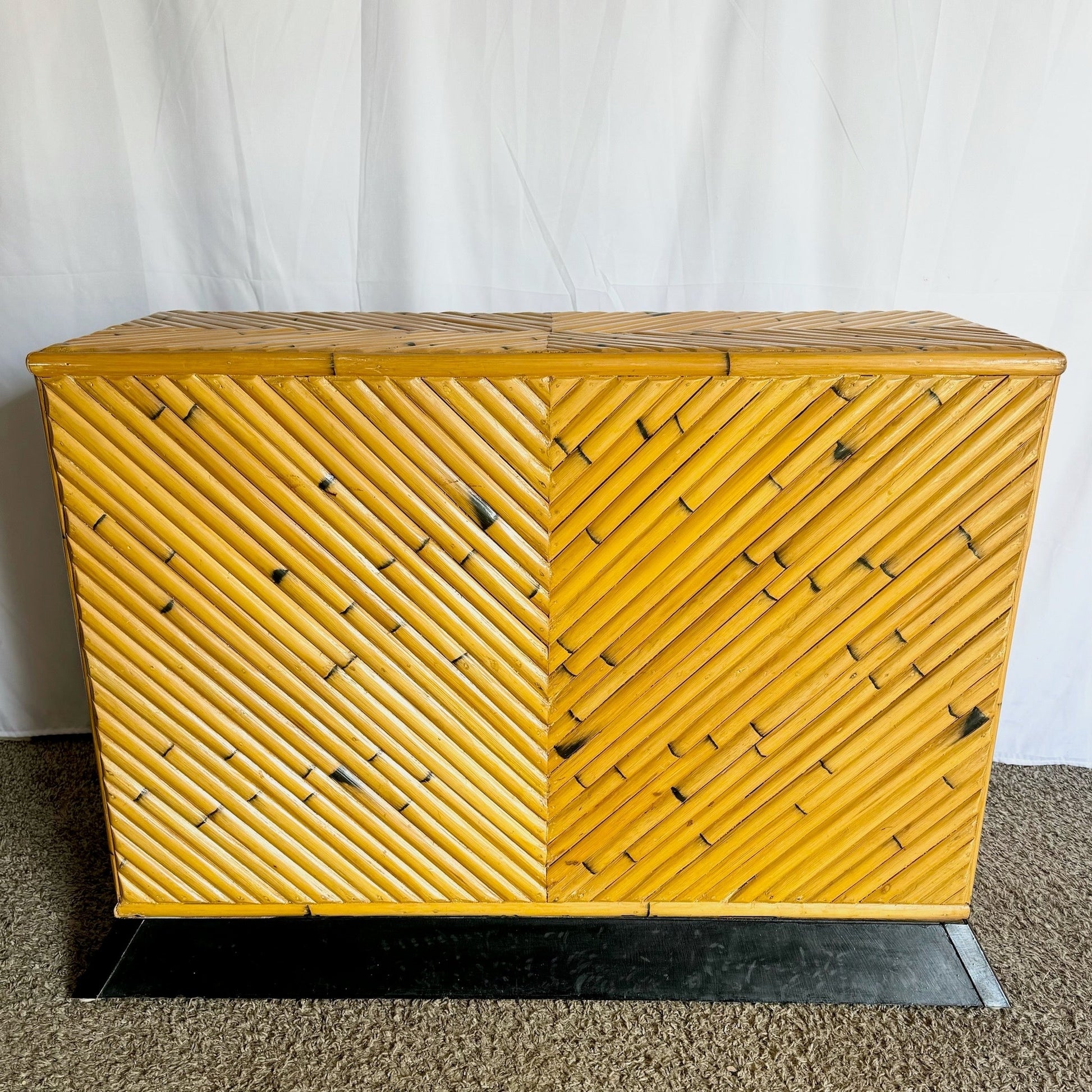 Boho Chic Split Rattan Console Table/Table Base - Dolphin & Flamingo