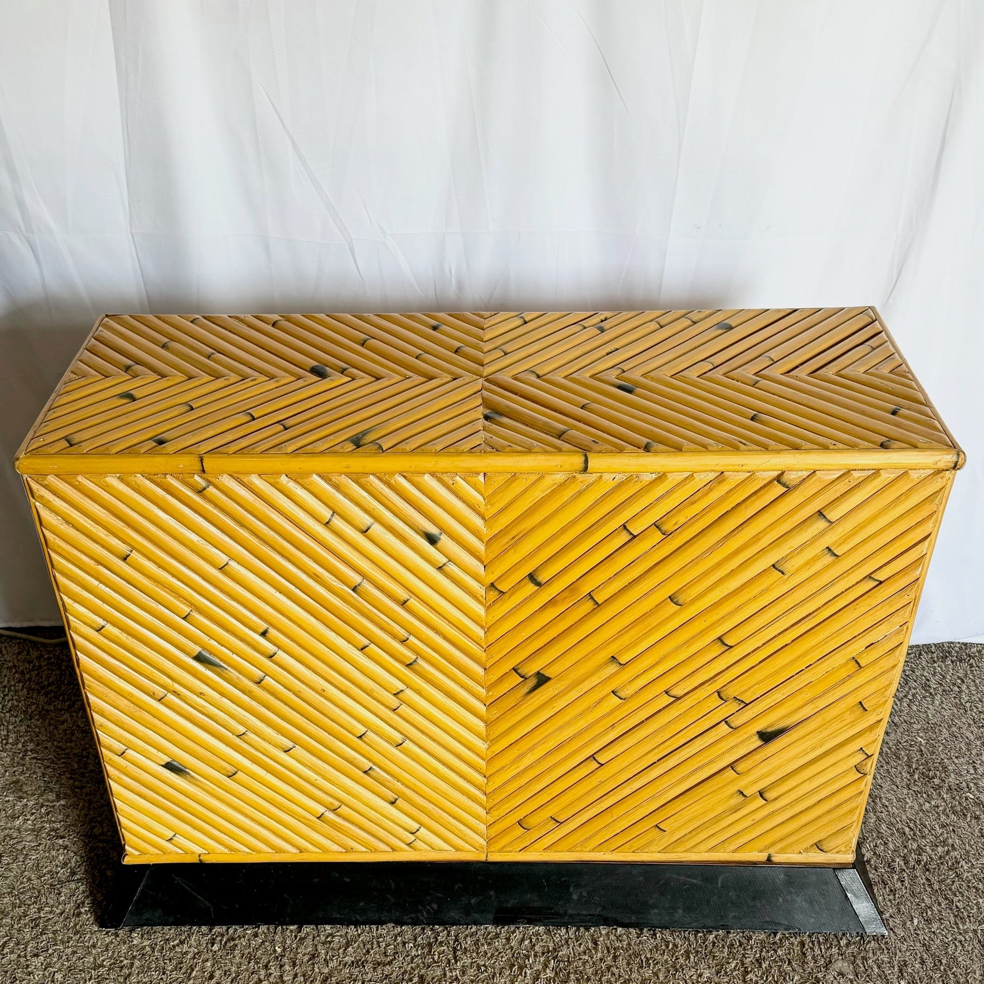 Boho Chic Split Rattan Console Table/Table Base - Dolphin & Flamingo