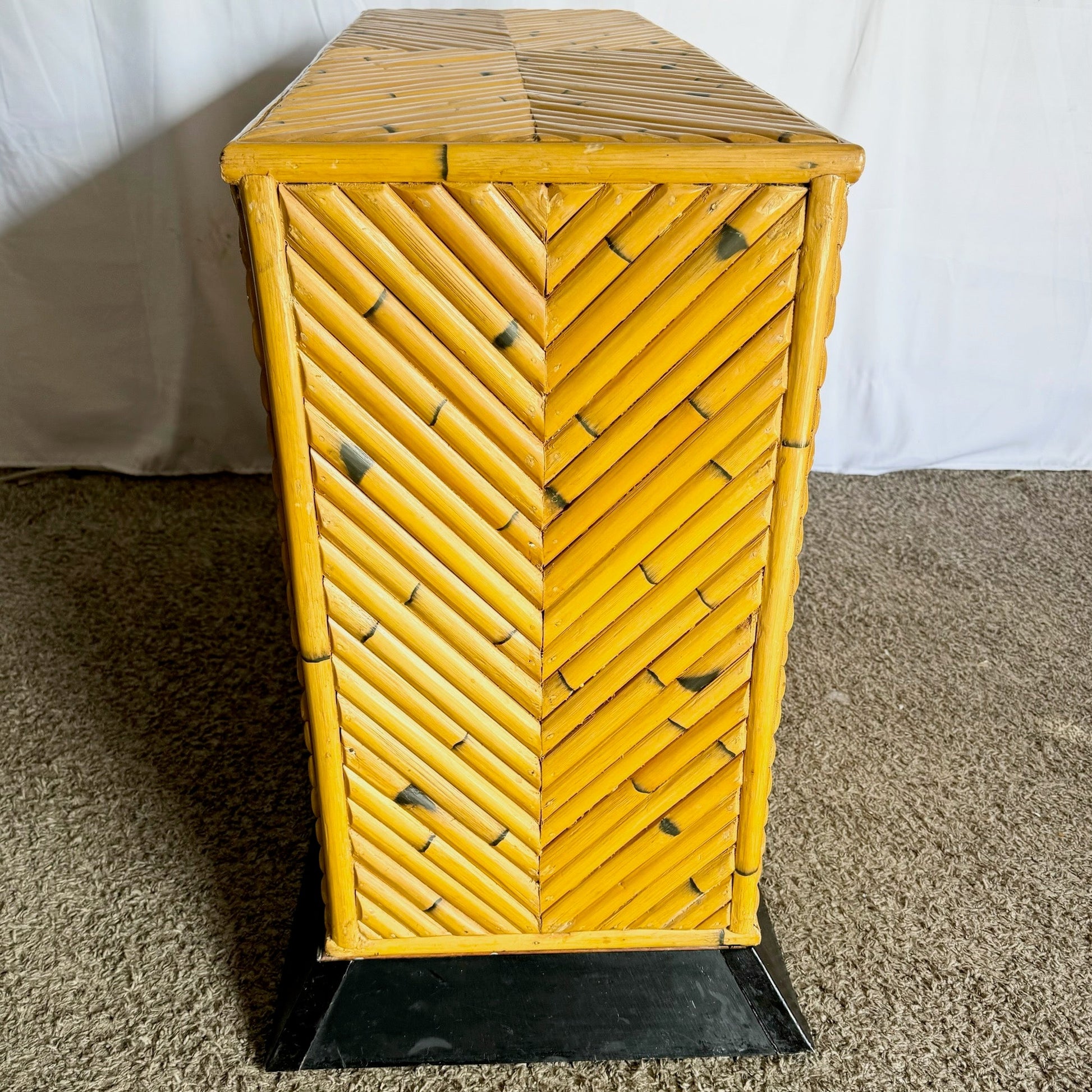 Boho Chic Split Rattan Console Table/Table Base - Dolphin & Flamingo