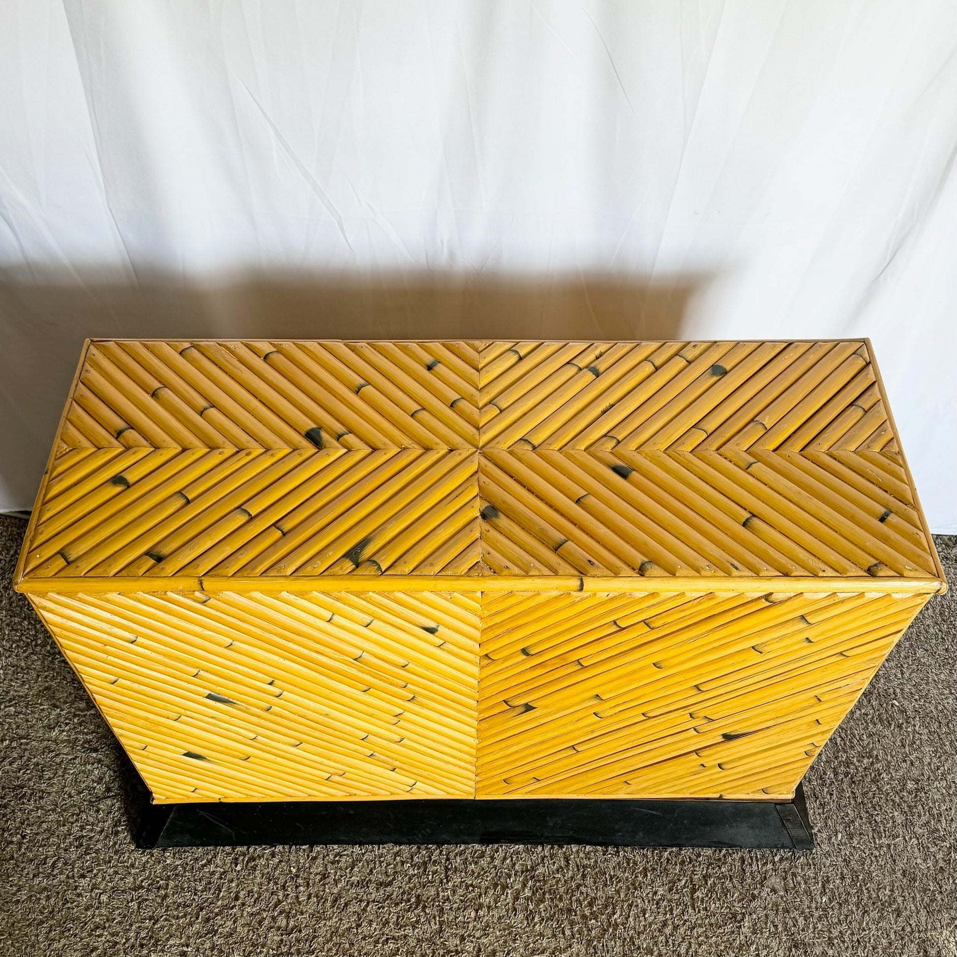 Boho Chic Split Rattan Console Table/Table Base - Dolphin & Flamingo