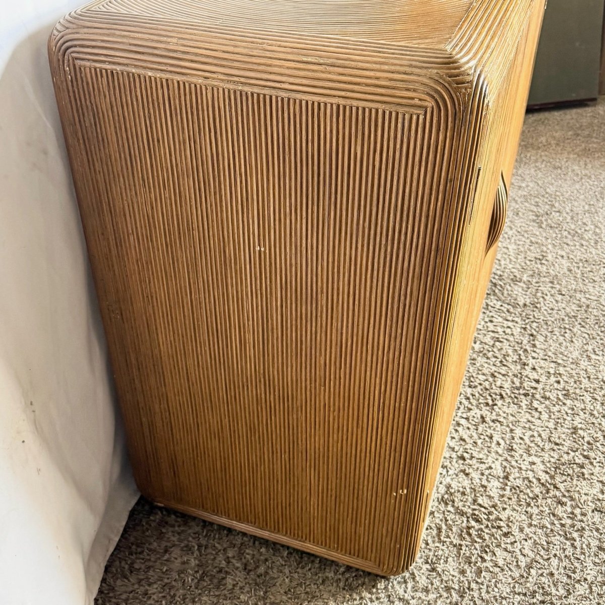 Boho Chic Swirl Pencil Reed Sideboard/Cabinet - Dolphin & Flamingo