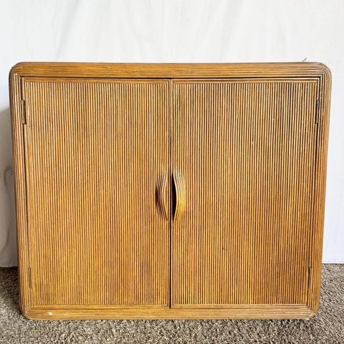 Boho Chic Swirl Pencil Reed Sideboard/Cabinet - Dolphin & Flamingo