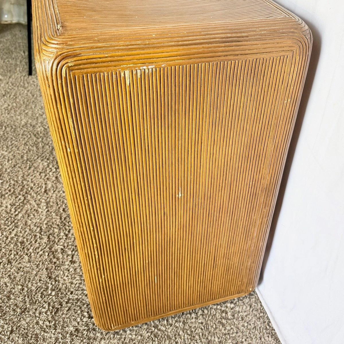 Boho Chic Swirl Pencil Reed Sideboard/Cabinet - Dolphin & Flamingo