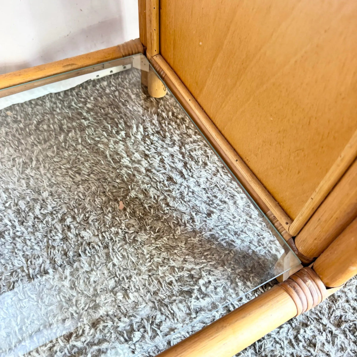 Boho Chic Wavy Pencil Reed Etageres - A Pair - Dolphin & Flamingo