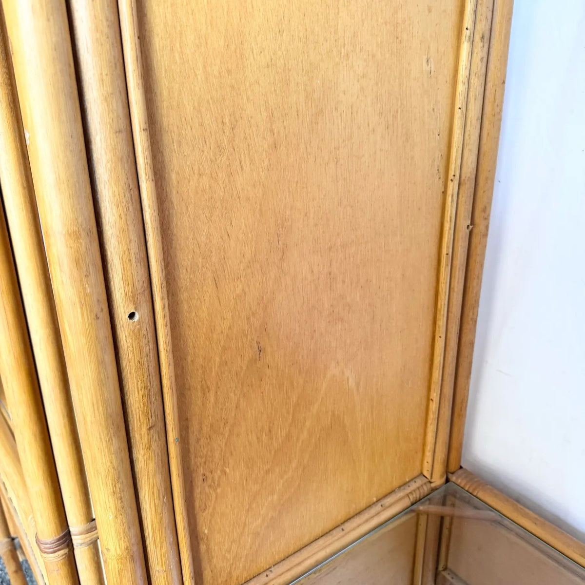 Boho Chic Wavy Pencil Reed Etageres - A Pair - Dolphin & Flamingo