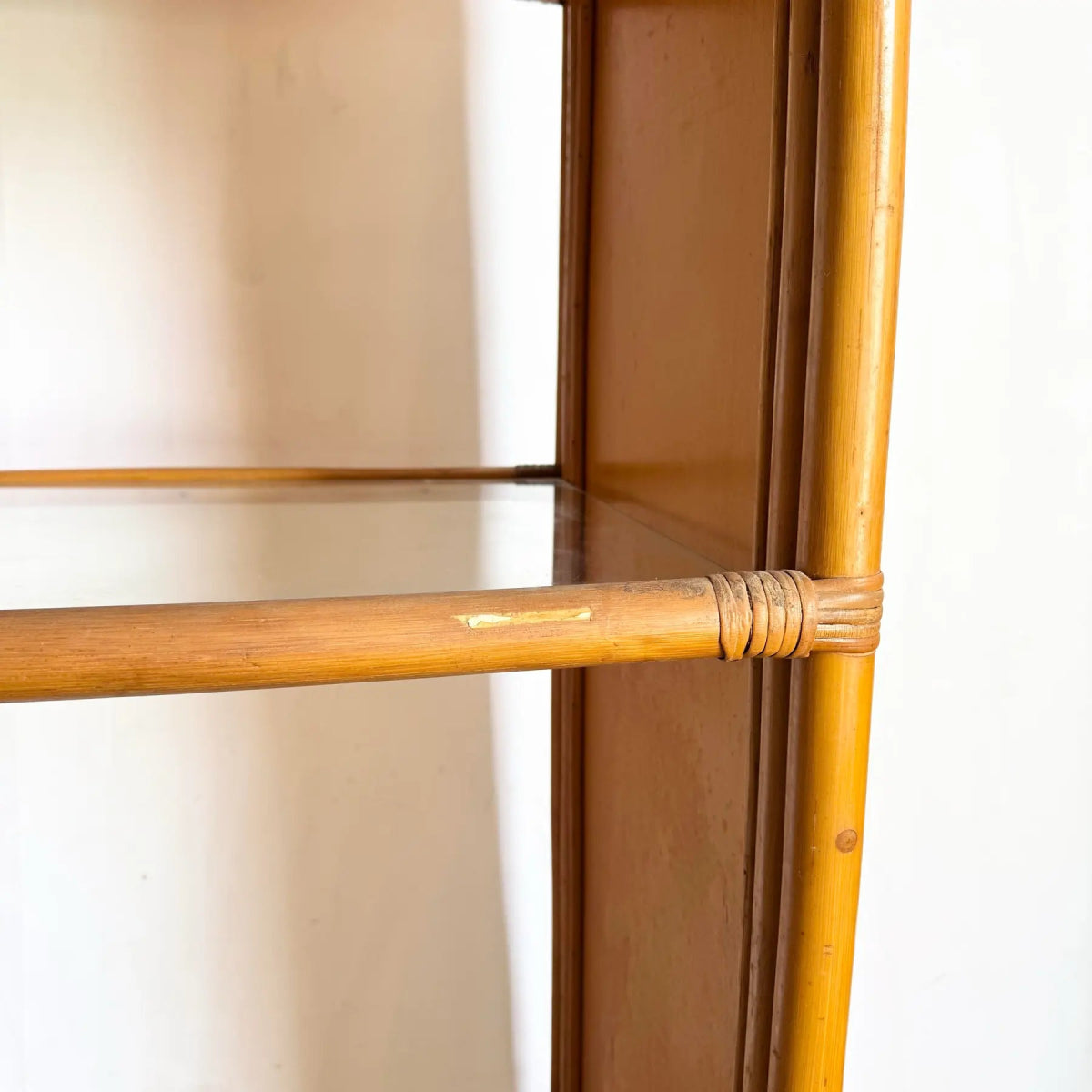 Boho Chic Wavy Pencil Reed Etageres - A Pair - Dolphin & Flamingo