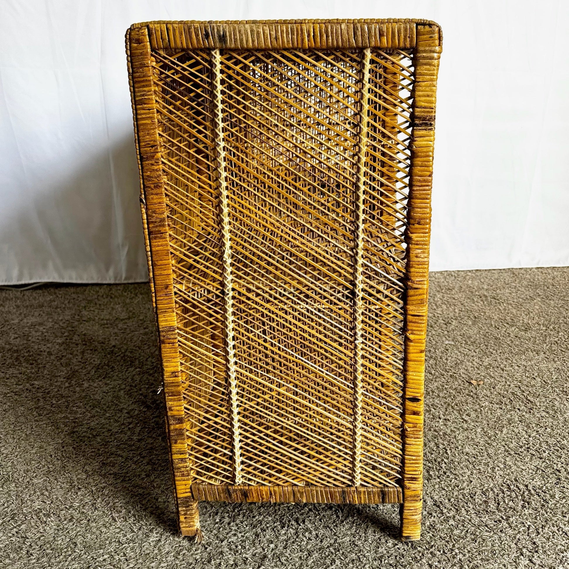 Boho Chic Wicker Wrapped Credenza - Dolphin & Flamingo