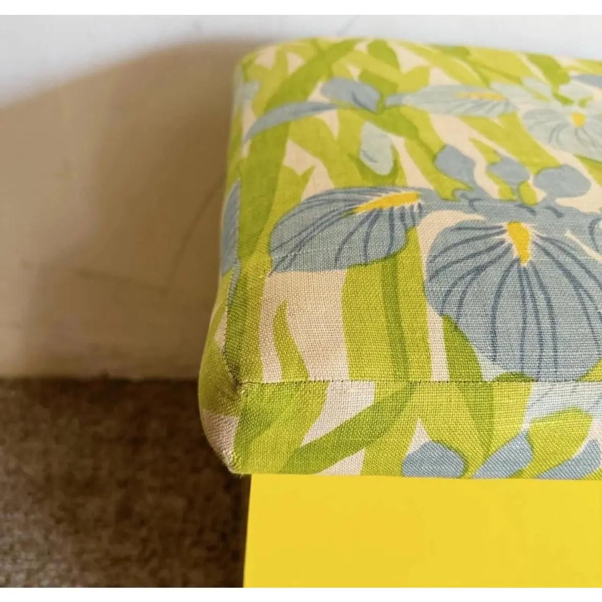 Boho Regency Yellow Blue and Green Dining/Card Table Set - 5 Pieces - Dolphin & Flamingo