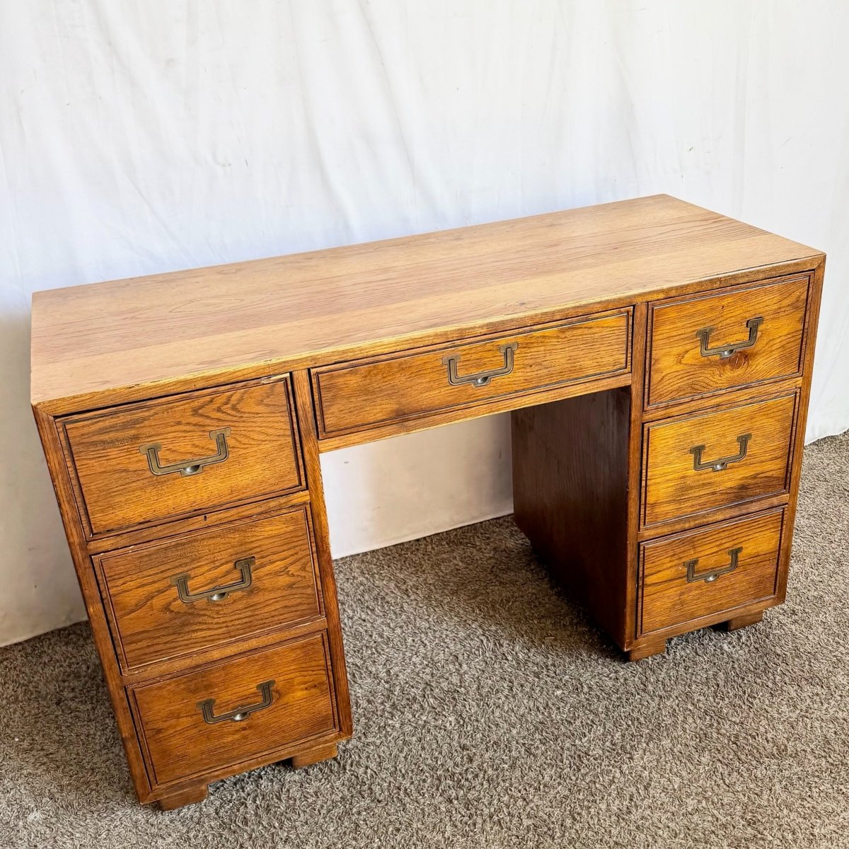 Henredon Campaign Artefacts Desk – Dolphin & Flamingo