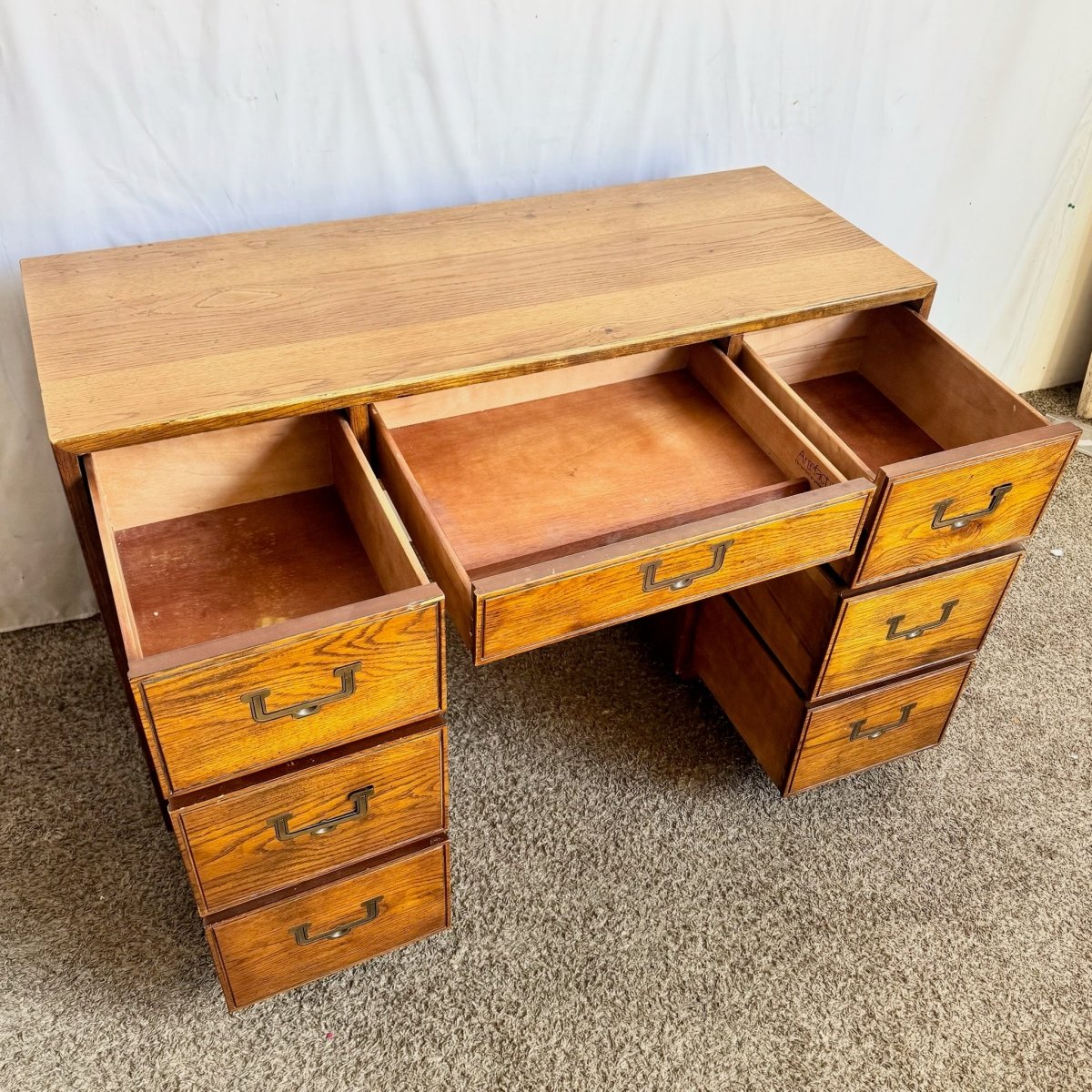 Campaign ״Artefacts” Desk by Henredon - Dolphin & Flamingo