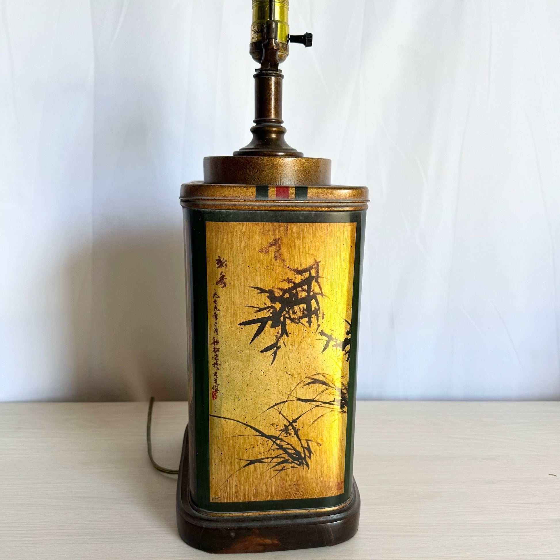 Chinoiserie Tin Can Table Lamp by Frederick Cooper - Dolphin & Flamingo