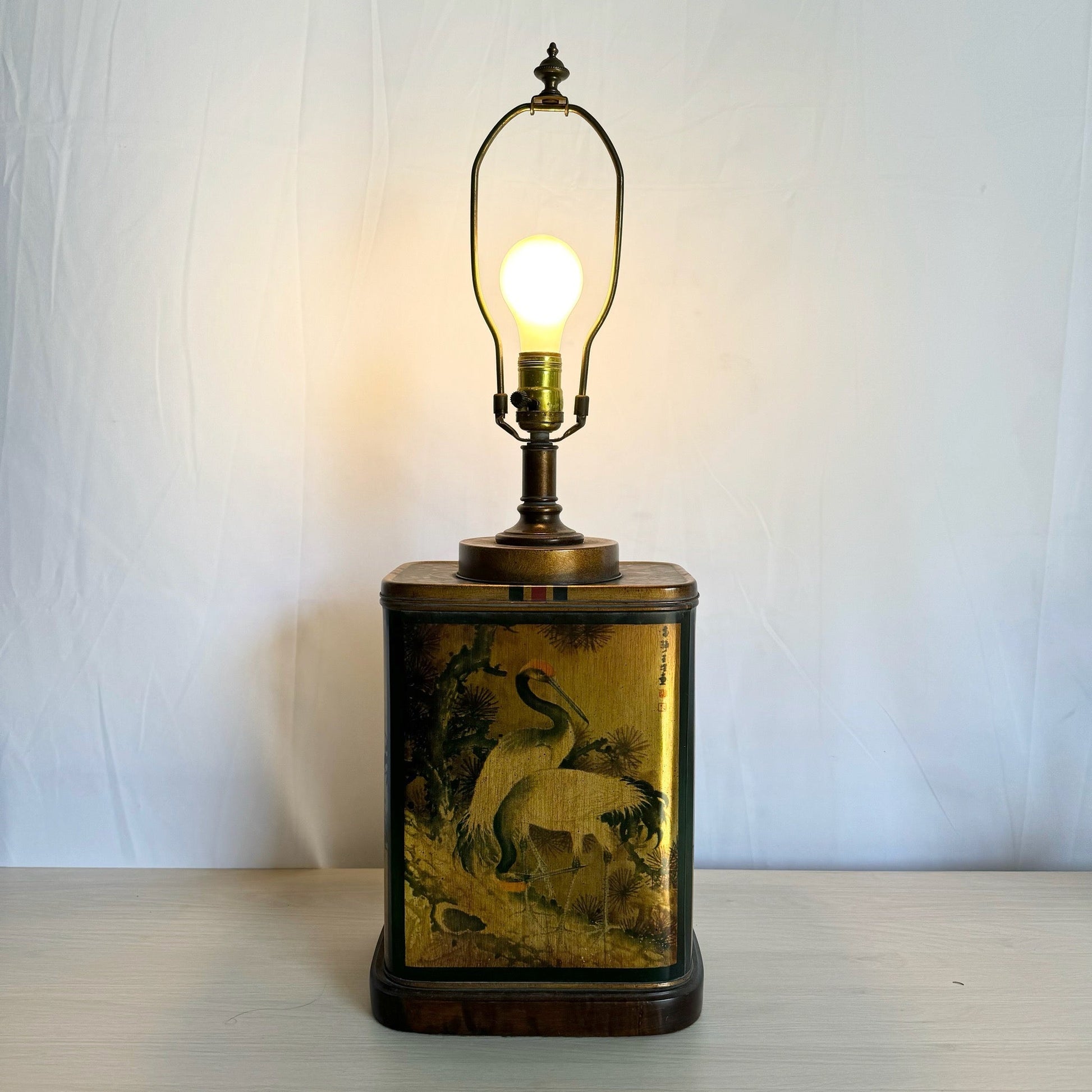Chinoiserie Tin Can Table Lamp by Frederick Cooper - Dolphin & Flamingo