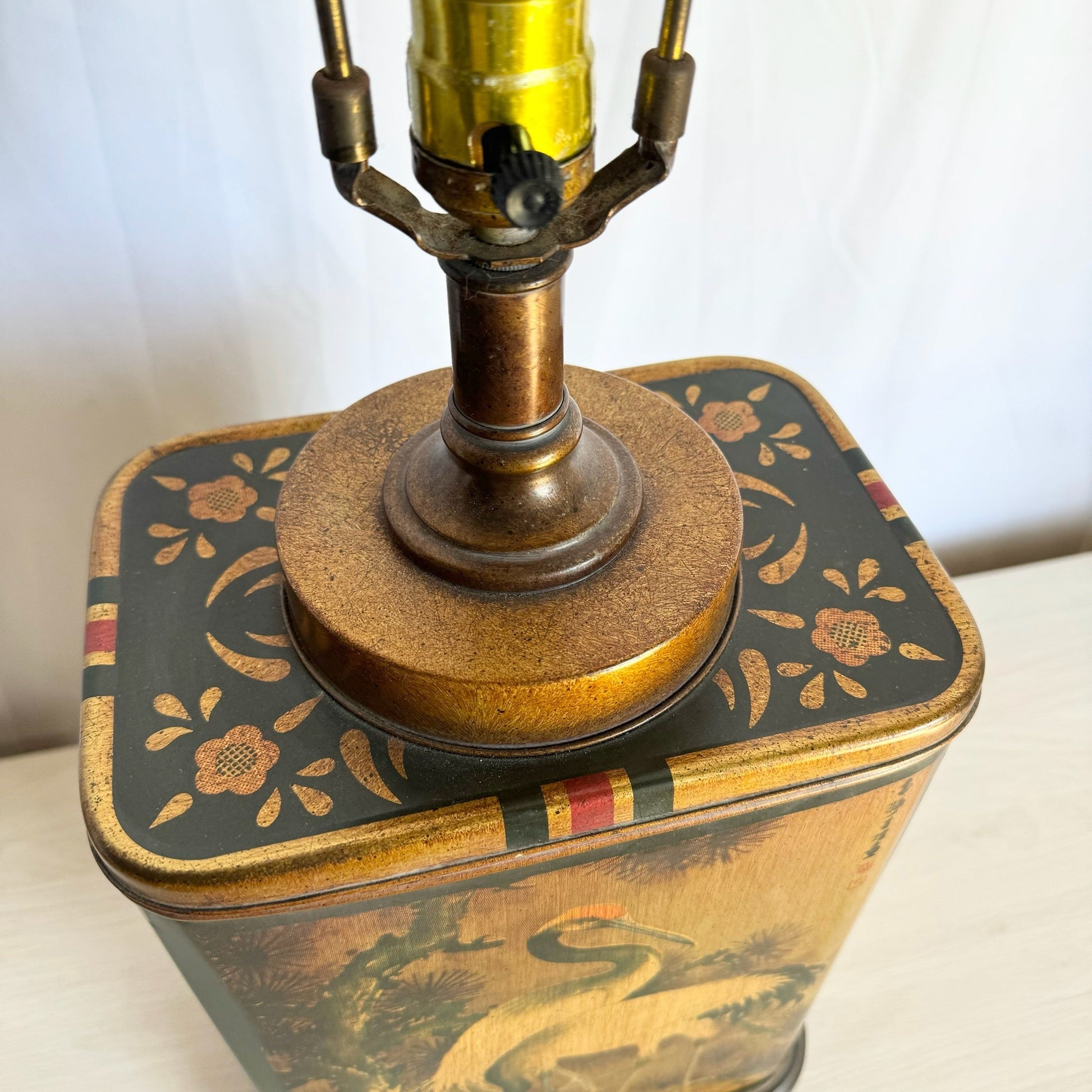 Chinoiserie Tin Can Table Lamp by Frederick Cooper - Dolphin & Flamingo