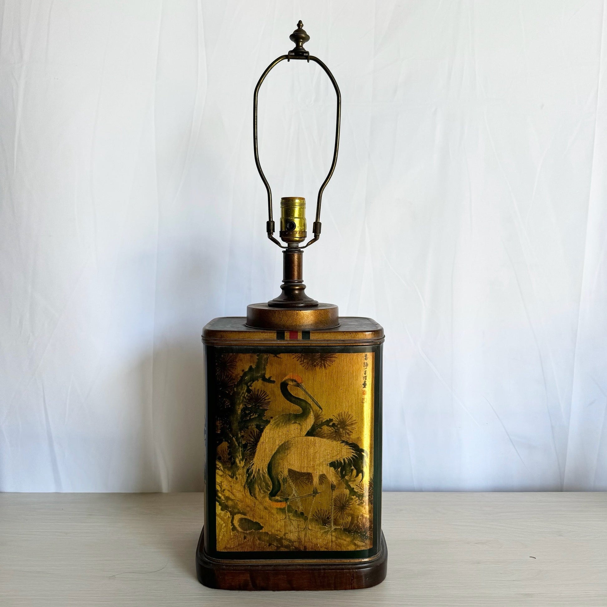Chinoiserie Tin Can Table Lamp by Frederick Cooper - Dolphin & Flamingo