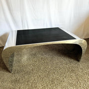 Chrome/Polished Steel Waterfall Coffee Table - Dolphin & Flamingo