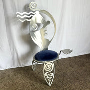 “Cubist Girl” Aluminum Chair by Christopher Royal for Rockledge Design Studio - Dolphin & Flamingo