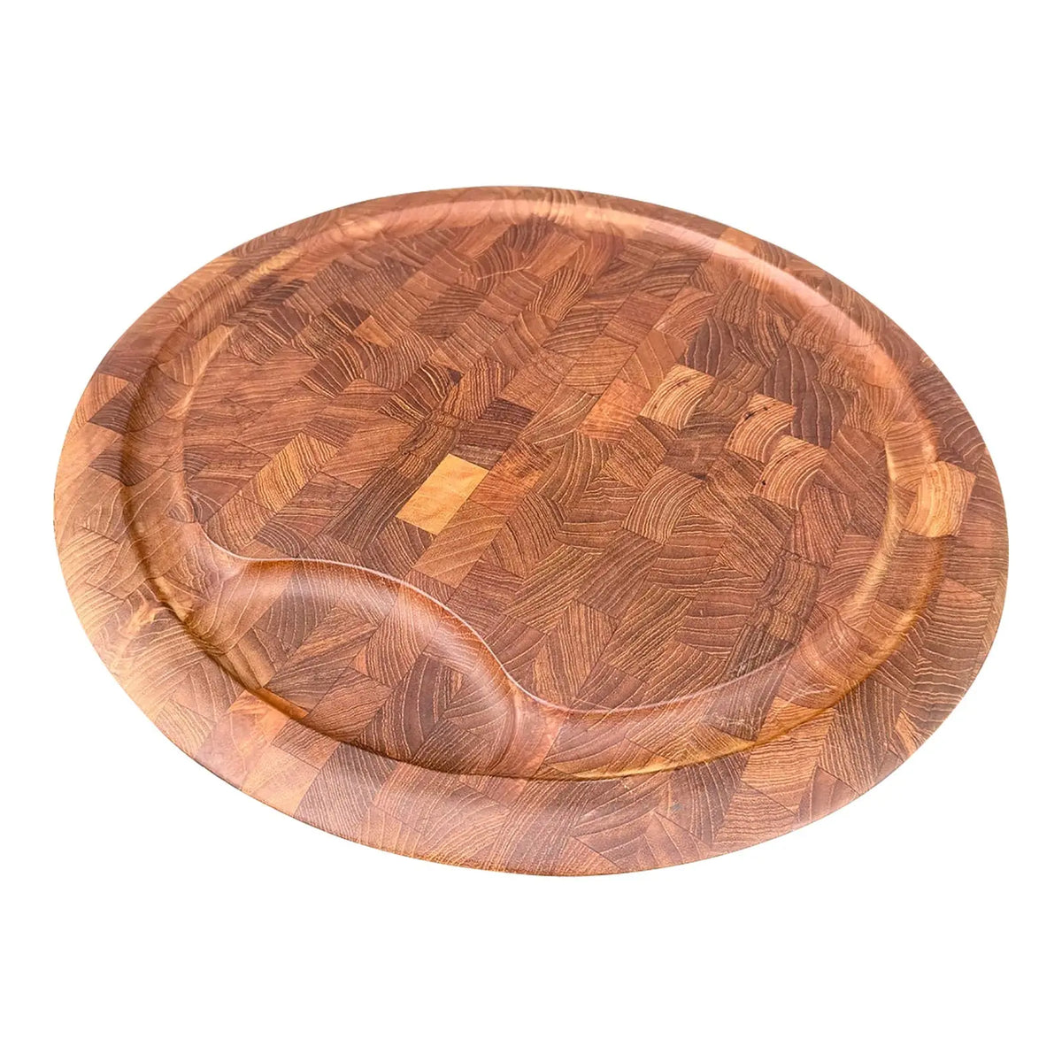 Danish Modern Jens Harald Quistgaard Round Serving Tray/Cutting Board by Dansk International