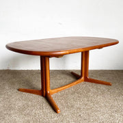 Danish Modern Teak Dining Table by Edvard Valentinsen - Dolphin & Flamingo