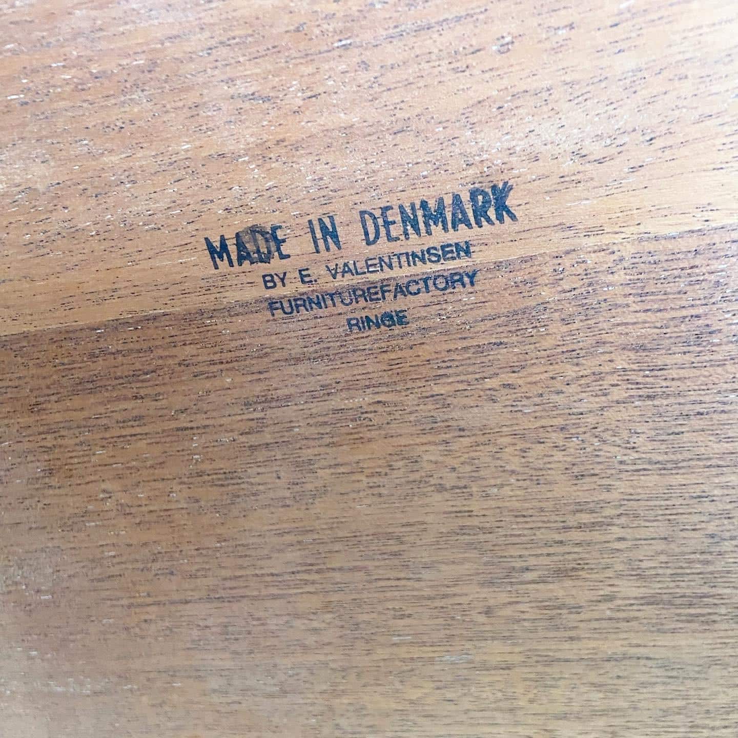 Danish Modern Teak Dining Table by Edvard Valentinsen - Dolphin & Flamingo