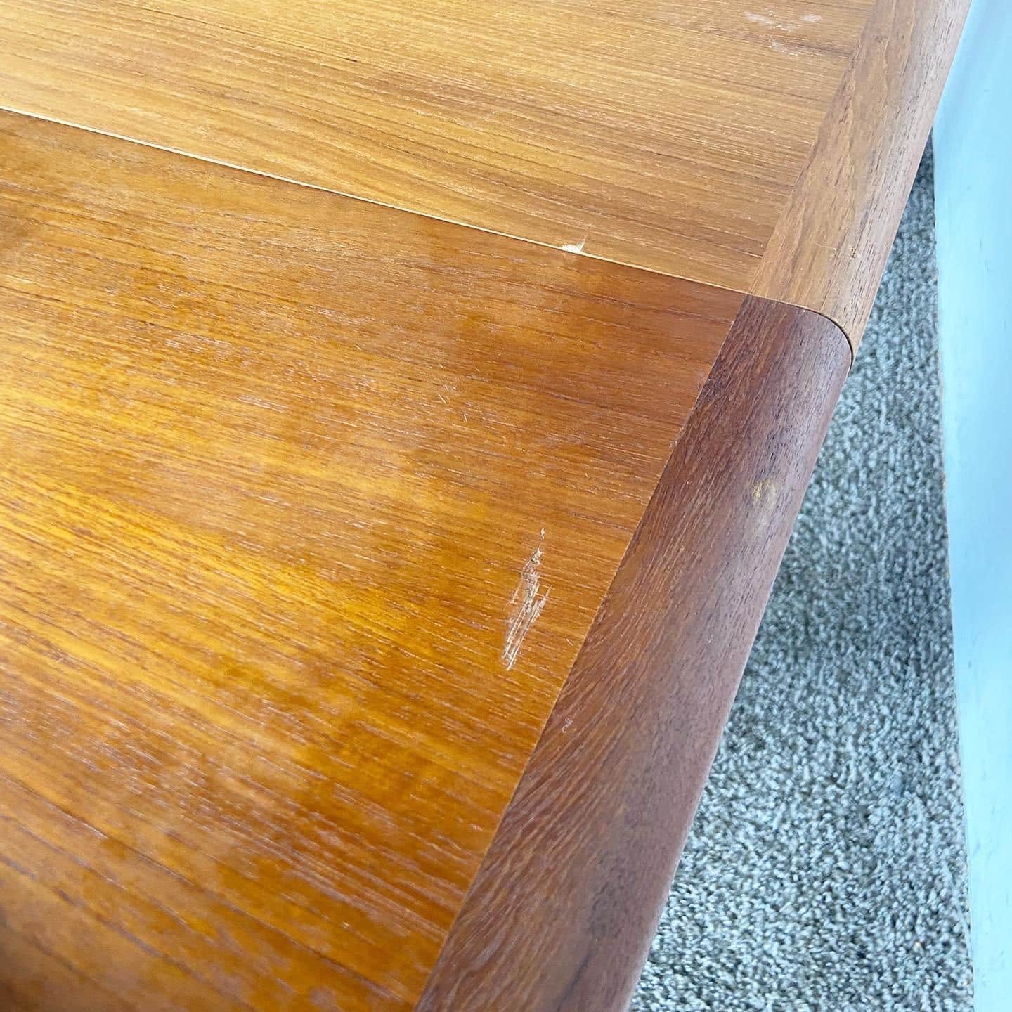 Danish Modern Teak Dining Table by Edvard Valentinsen - Dolphin & Flamingo