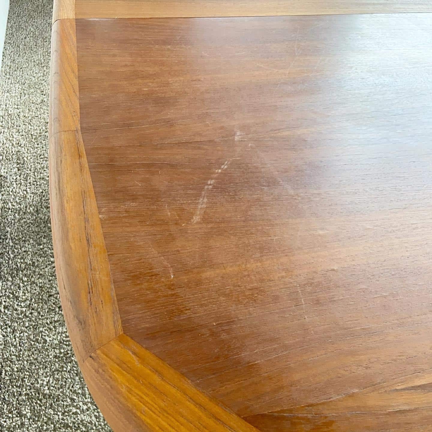 Danish Modern Teak Dining Table by Edvard Valentinsen - Dolphin & Flamingo