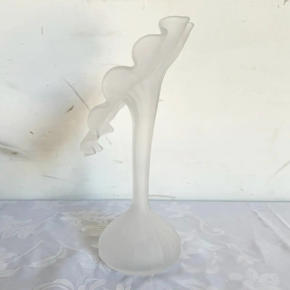 Hand-Blown Glass Jack-in-the-Pulpit Vase – Dolphin & Flamingo