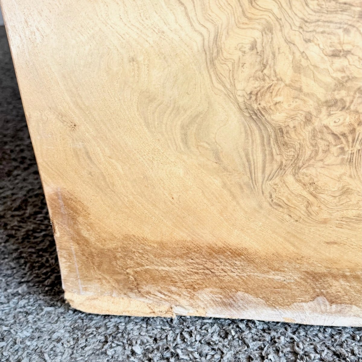 Henredon Scene Two Burlwood Waterfall Desk - Dolphin & Flamingo