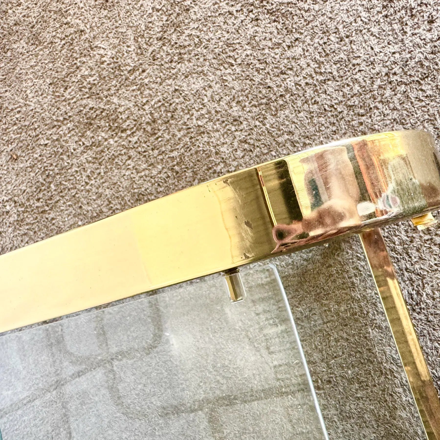 Hollywood Regency Expandable Brass and Glass Bar Cart by Milo Baughman for Dia Dolphin & Flamingo